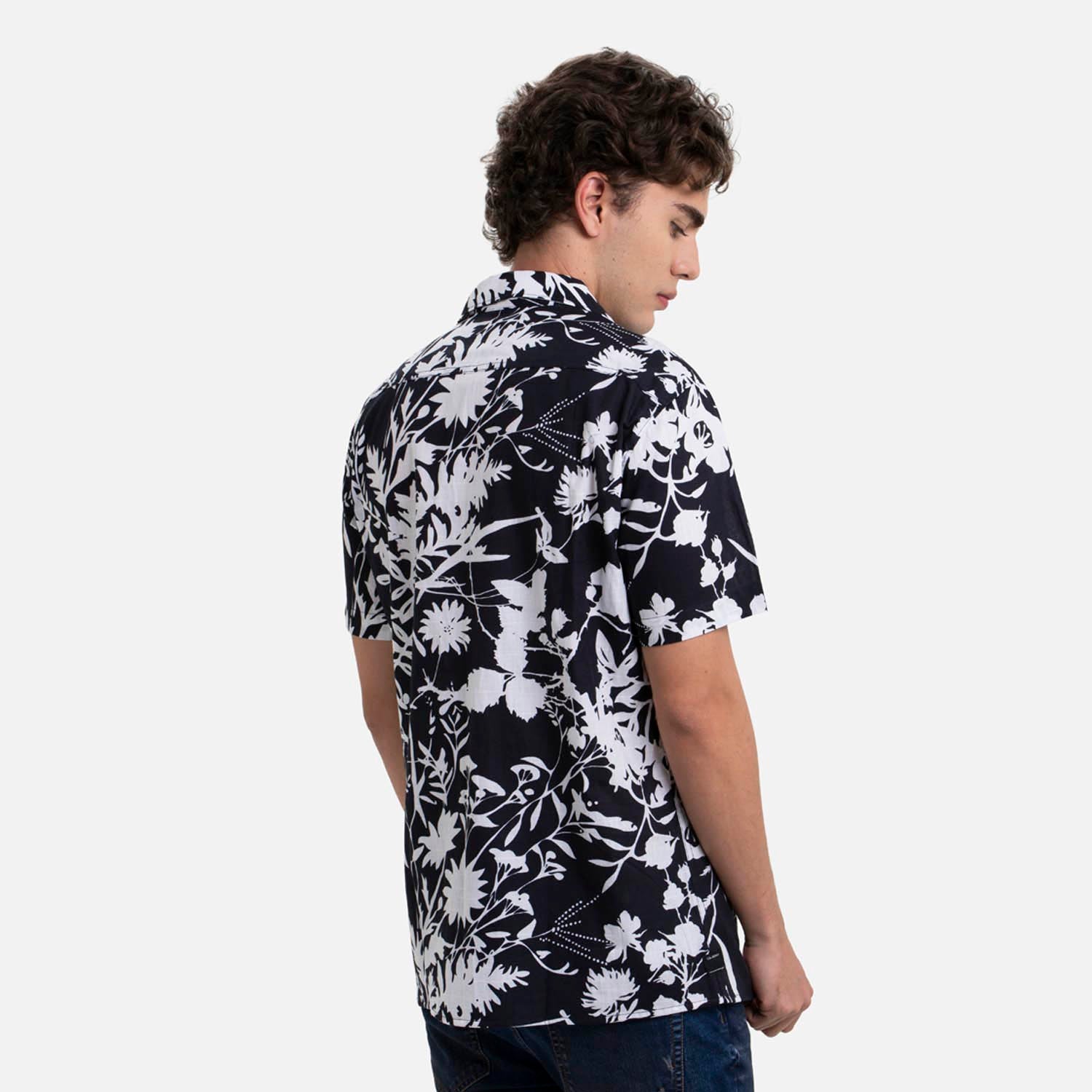 CAMISA MANGA CORTA COLOR NEGRO