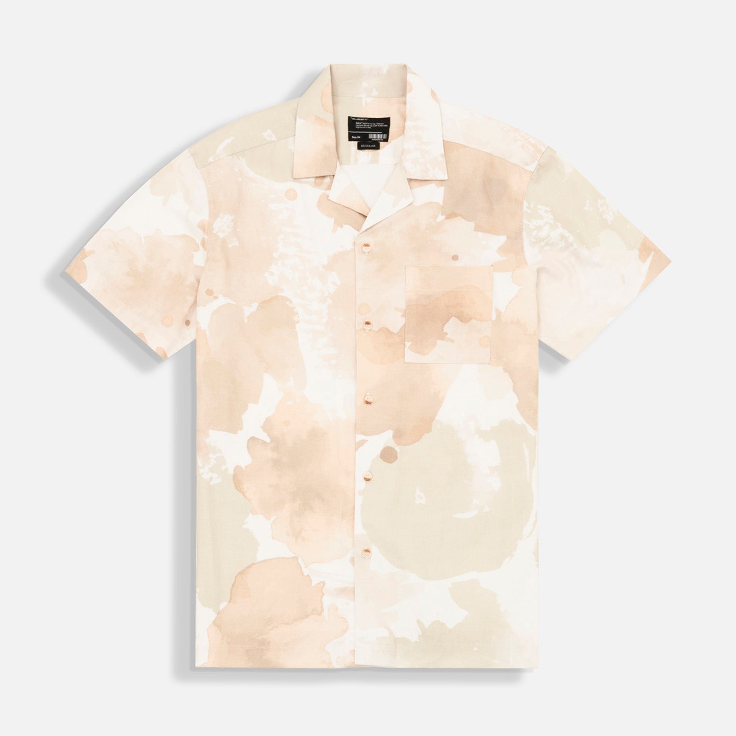 CAMISA MANGA CORTA COLOR IVORY MARFIL