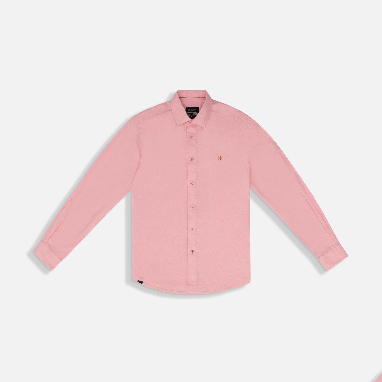 CAMISA MANGA LARGA COLOR ROSADO CLARO