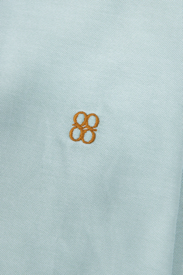 CAMISA MANGA LARGA COLOR VERDE AQUA