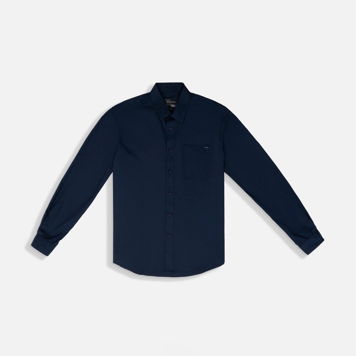 CAMISA MANGA LARGA COLOR AZUL OSCURO