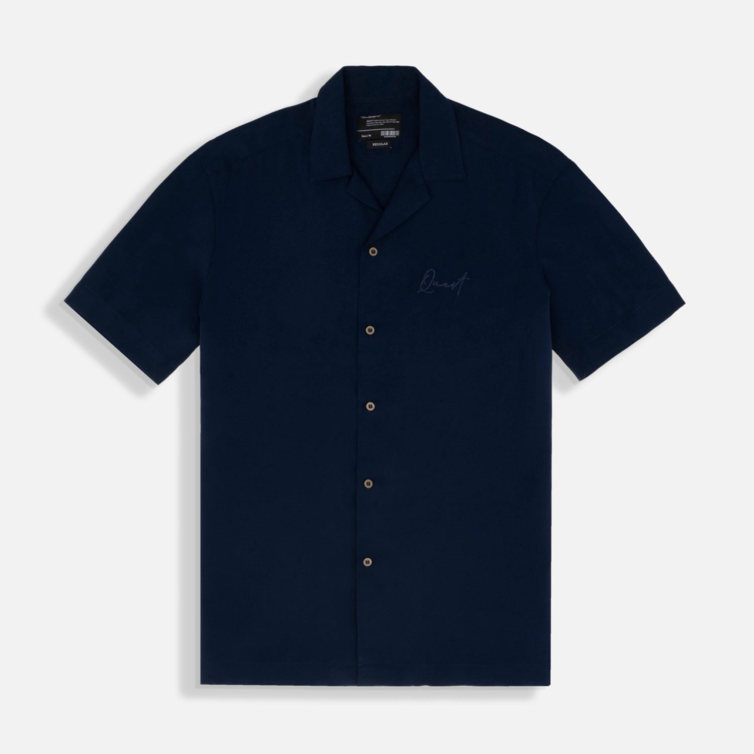 CAMISA MANGA CORTA COLOR AZUL OSCURO