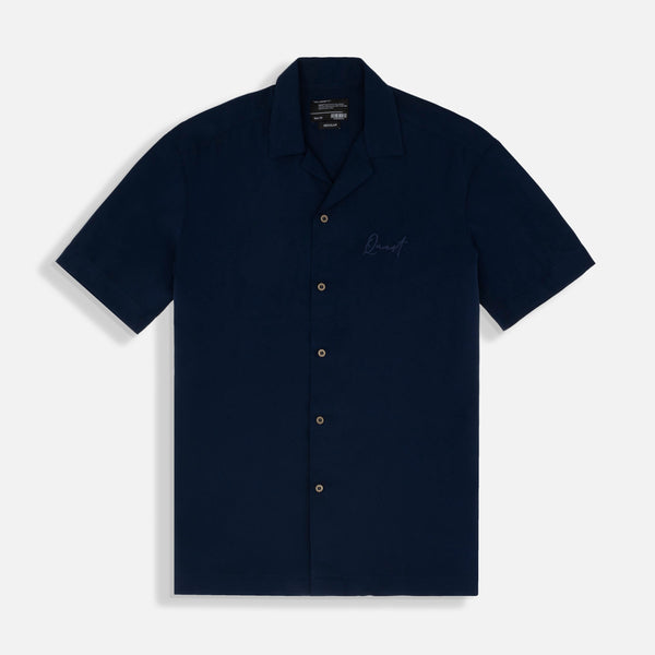 CAMISA MANGA CORTA COLOR AZUL OSCURO
