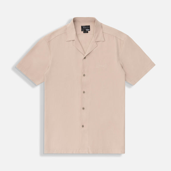 CAMISA MANGA CORTA COLOR BEIGE
