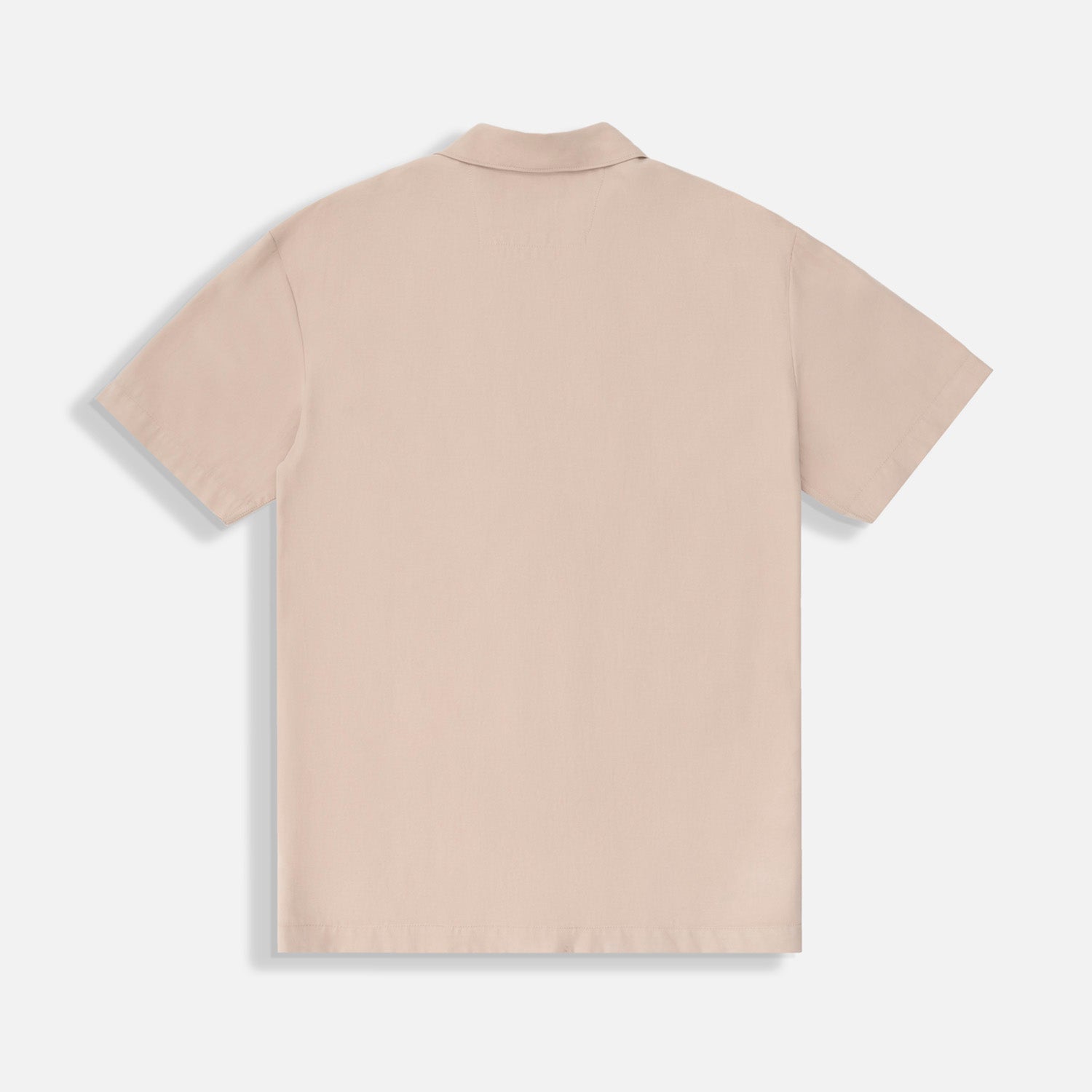 CAMISA MANGA CORTA COLOR BEIGE