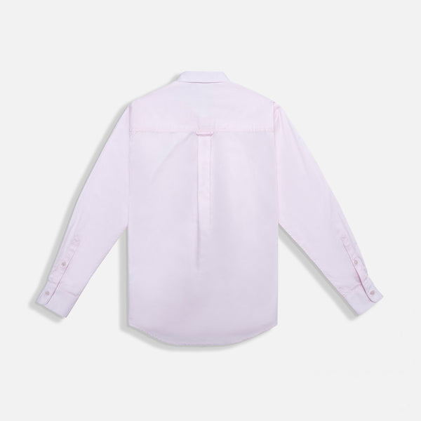 CAMISA MANGA LARGA COLOR PALO DE ROSA