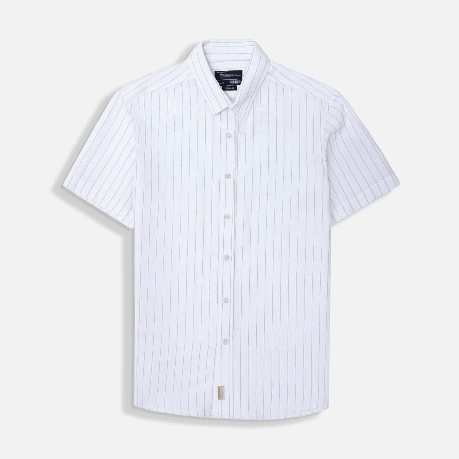 CAMISA MANGA CORTA COLOR VERDE JADE - IVORY