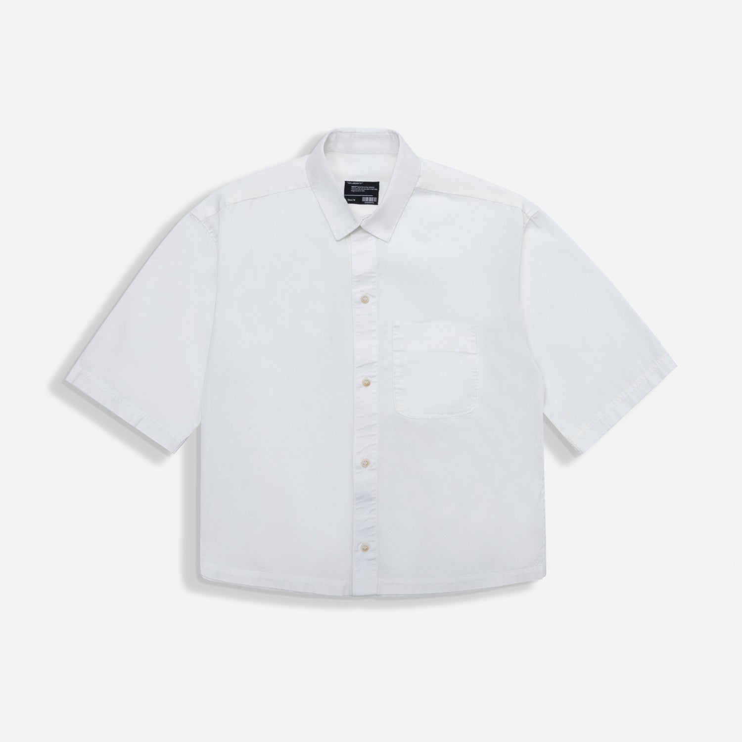 CAMISA MANGA CORTA COLOR IVORY