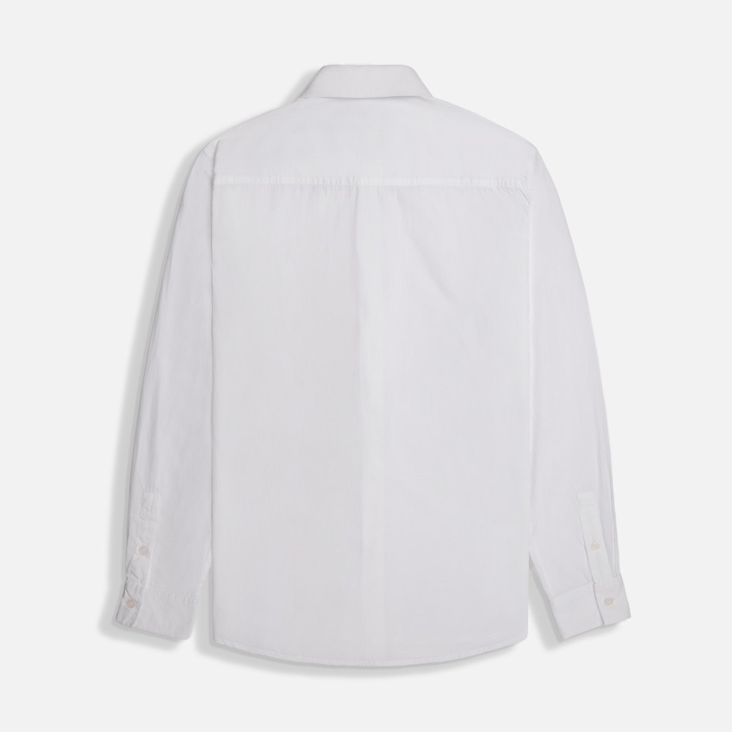 CAMISA MANGA LARGA COLOR BLANCO BLANCO