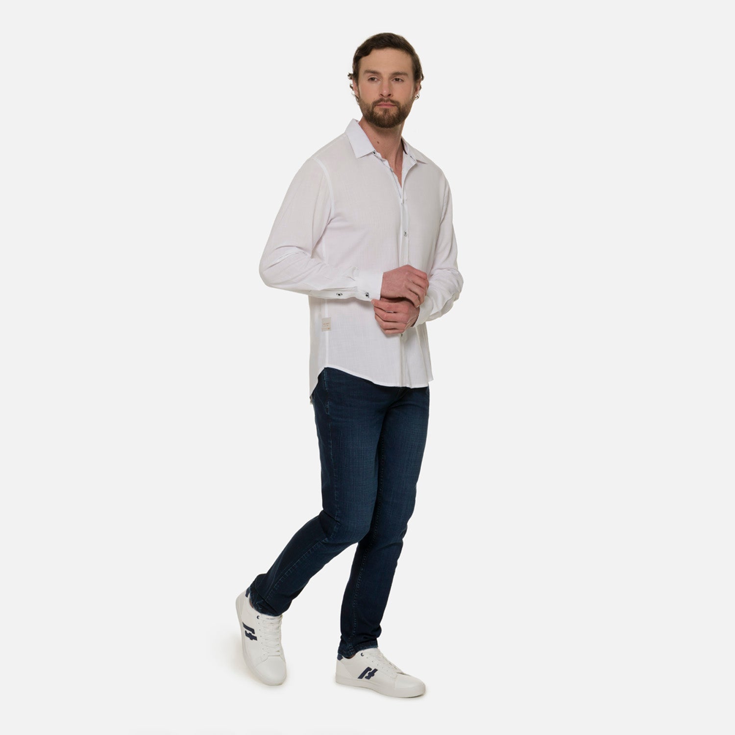 CAMISA MANGA CORTA COLOR BLANCO BLANCO