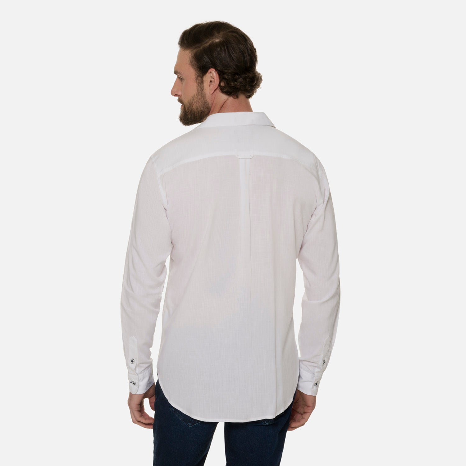 CAMISA MANGA CORTA COLOR BLANCO BLANCO