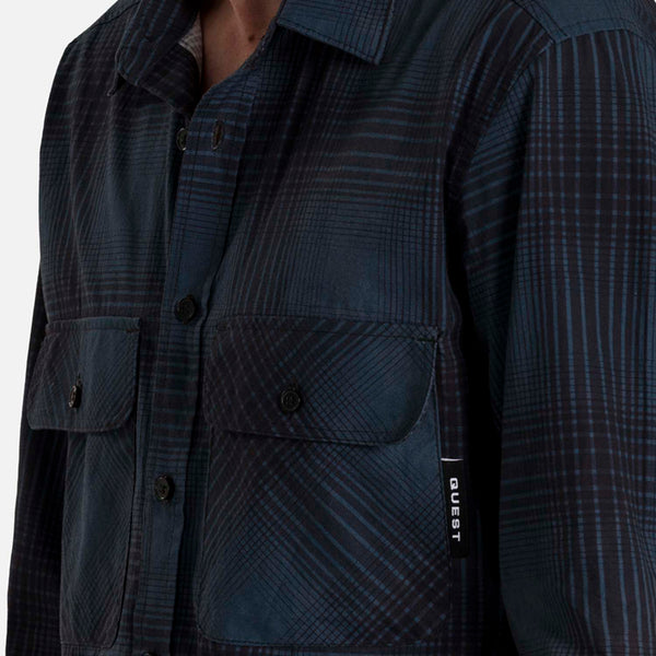 CAMISA MANGA LARGA COLOR AZUL NOCHE