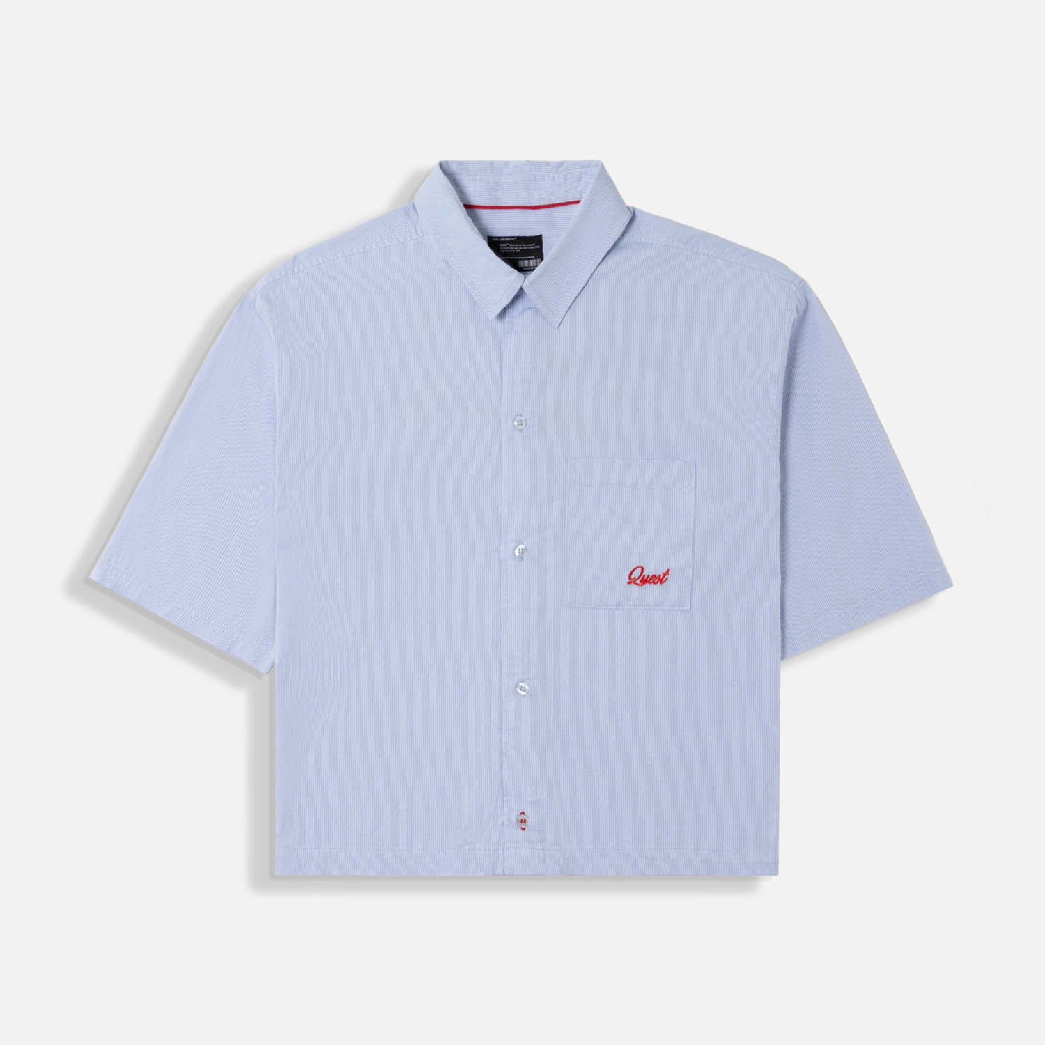 CAMISA MANGA CORTA COLOR AZUL GLACIAR
