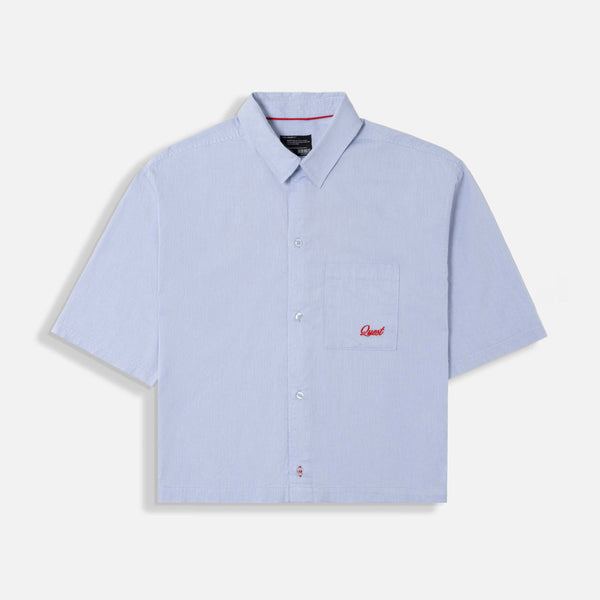 CAMISA MANGA CORTA COLOR AZUL GLACIAR