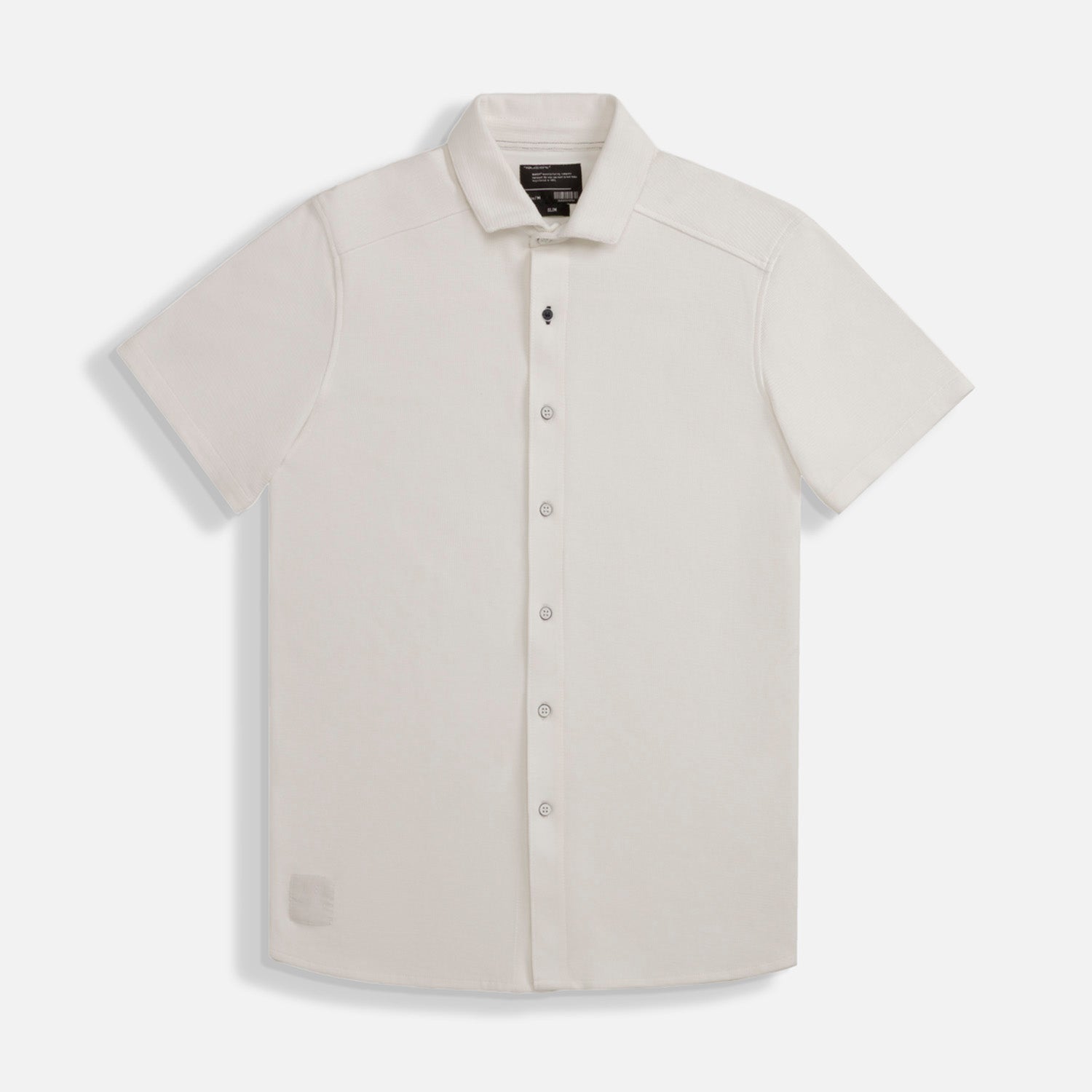 CAMISA MANGA CORTA COLOR BLANCO OPTICO