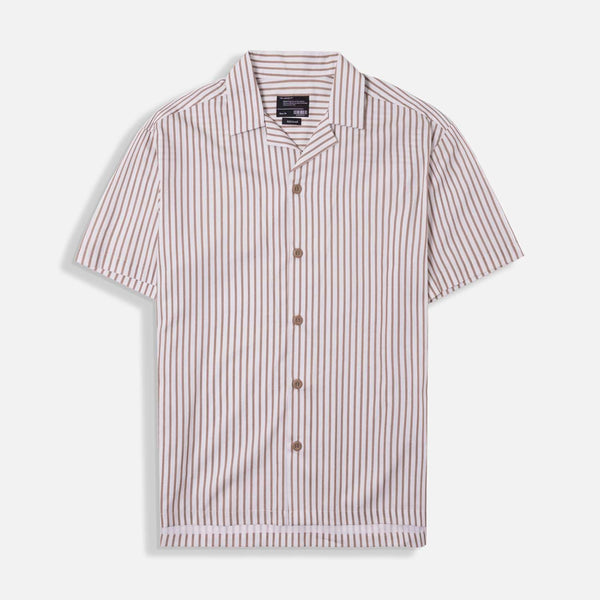 CAMISA MANGA CORTA COLOR KAKI