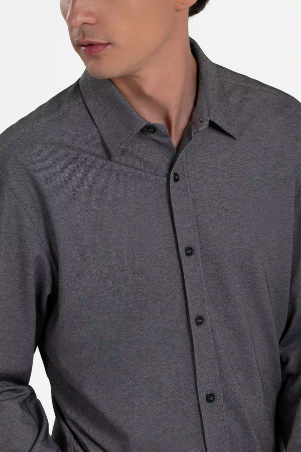 CAMISA MANGA LARGA COLOR NEGRO