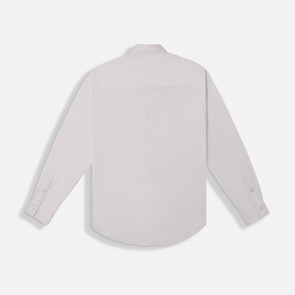 CAMISA MANGA LARGA COLOR BLANCO OPTICO