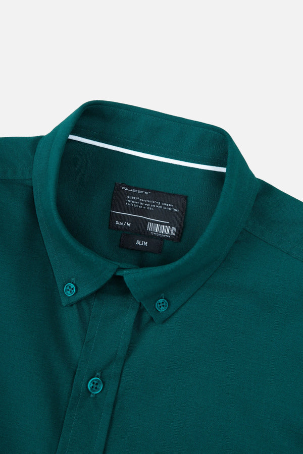 CAMISA MANGA LARGA COLOR VERDE TORMENTA