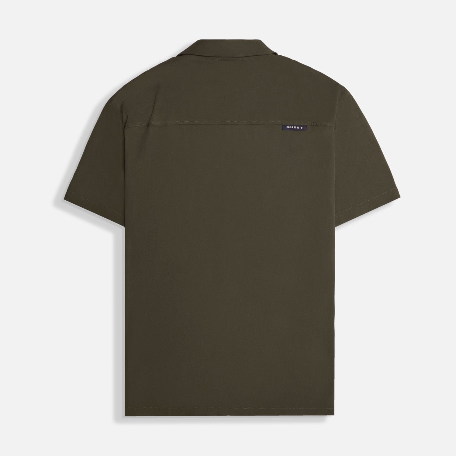 CAMISA MANGA CORTA COLOR VERDE MILITAR