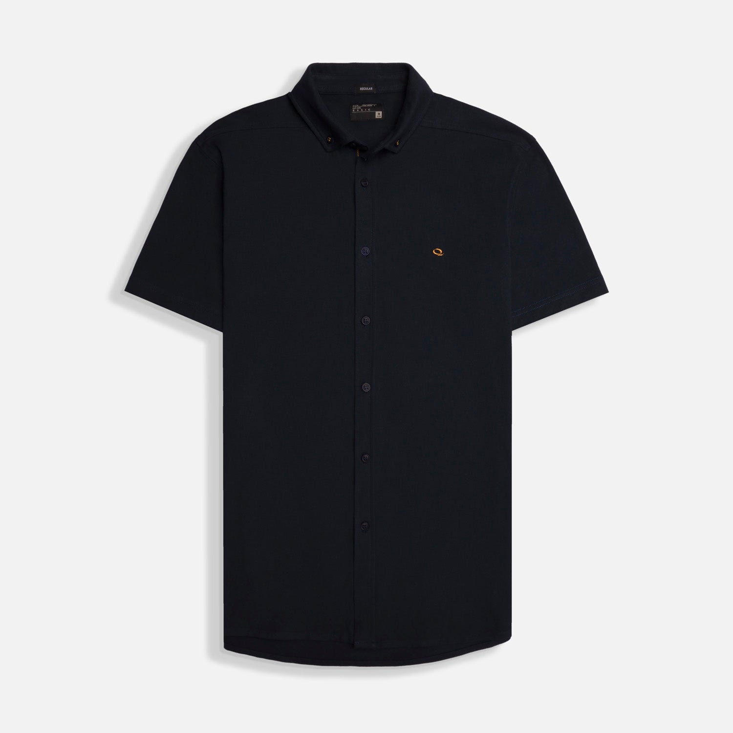 CAMISA MANGA CORTA COLOR AZUL OSCURO