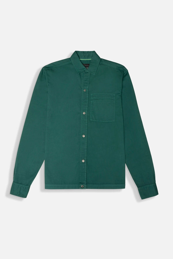 CAMISA MANGA LARGA COLOR VERDE TORMENTA
