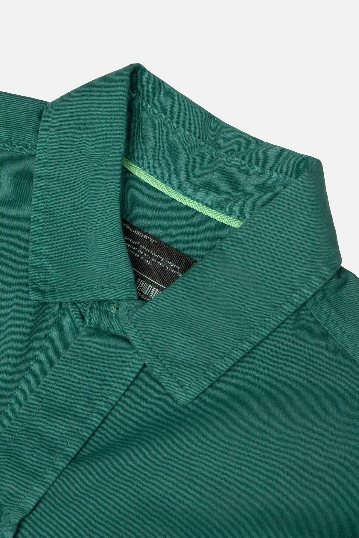 CAMISA MANGA LARGA COLOR VERDE TORMENTA