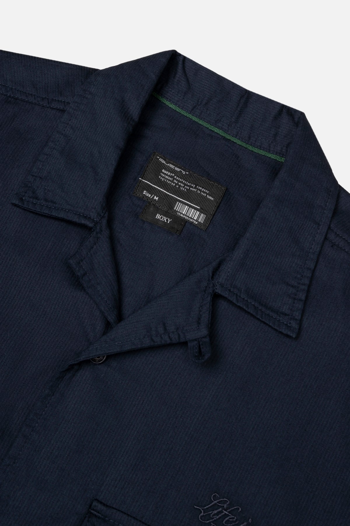 CAMISA MANGA CORTA COLOR AZUL OSCURO