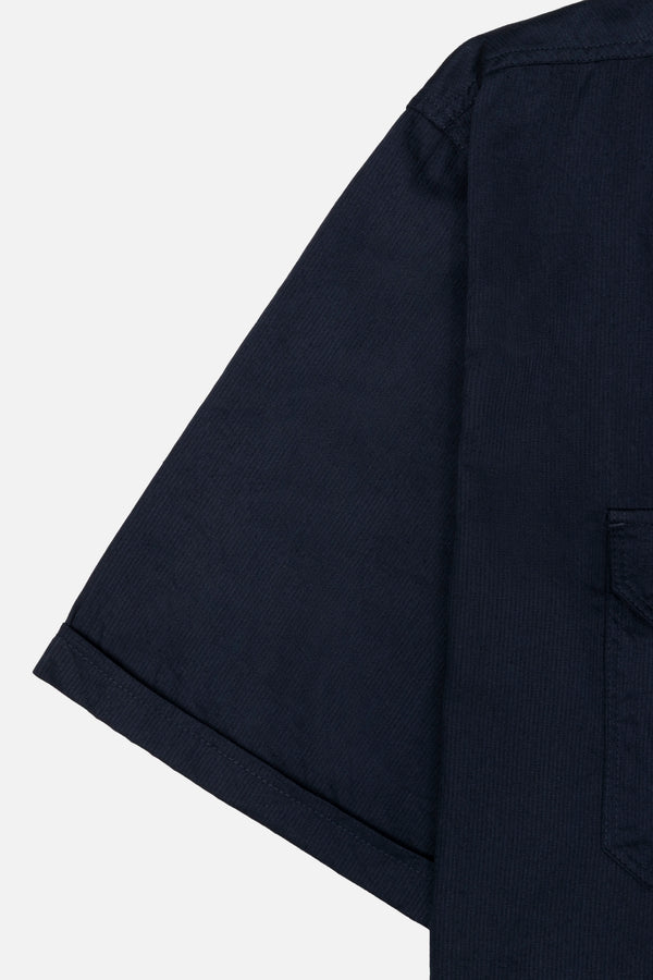 CAMISA MANGA CORTA COLOR AZUL OSCURO