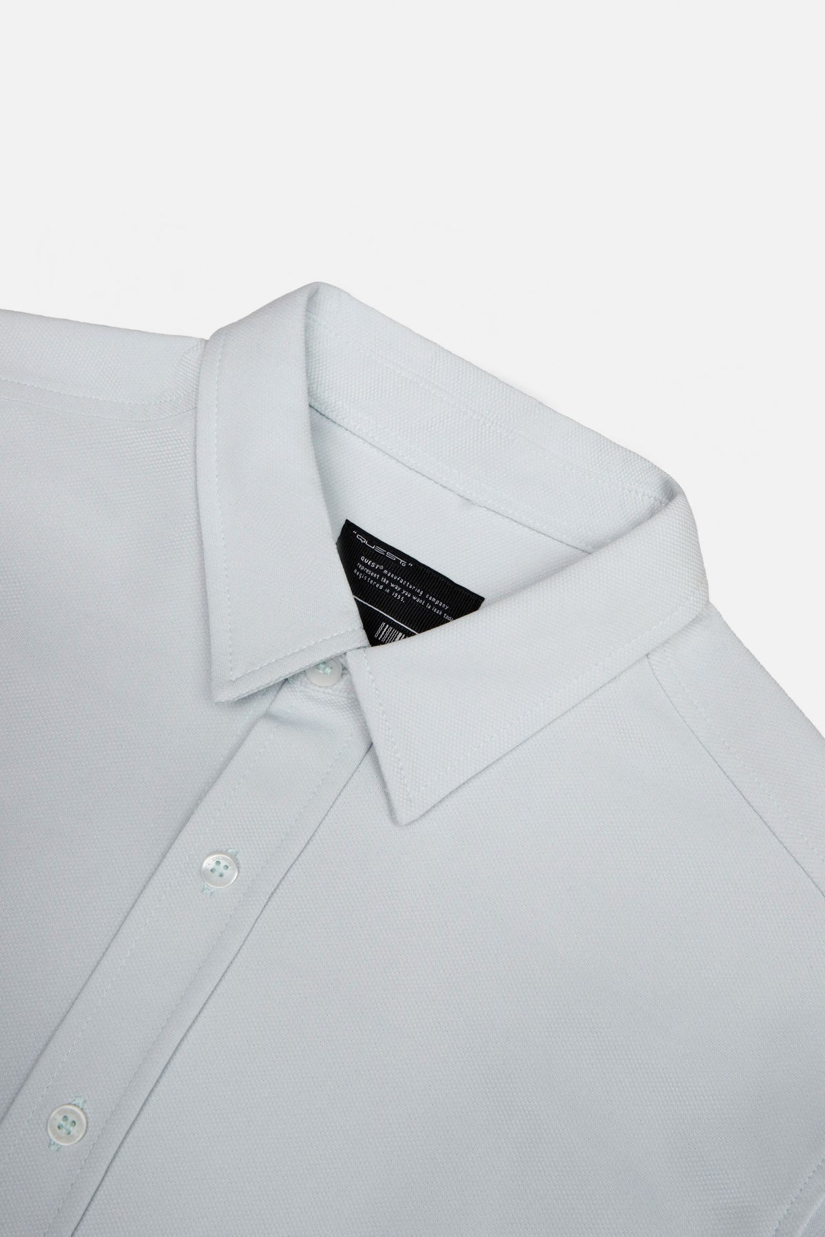 CAMISA MANGA LARGA COLOR AZUL BALADA
