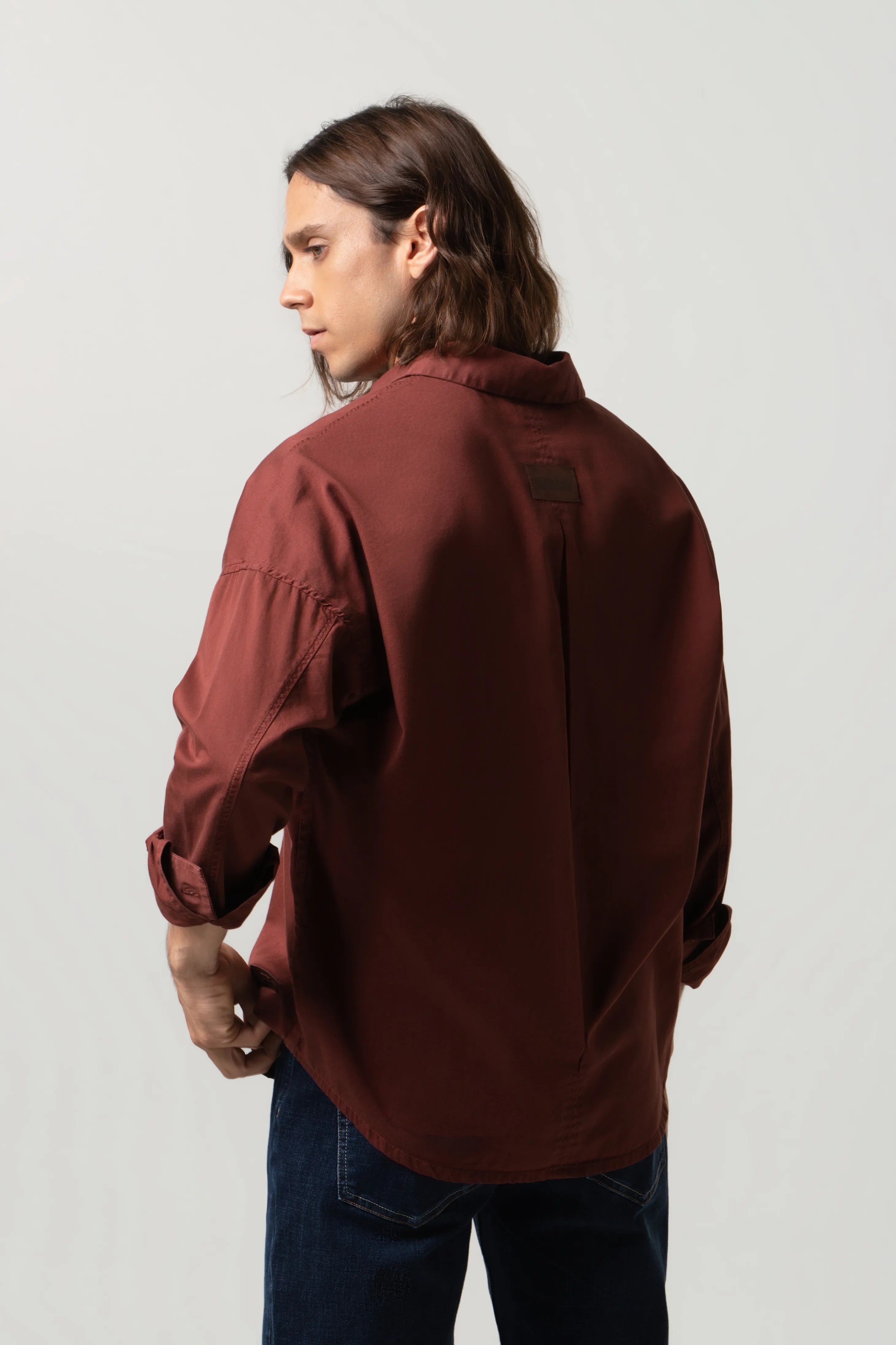 CAMISA MANGA LARGA COLOR BRUNETTE