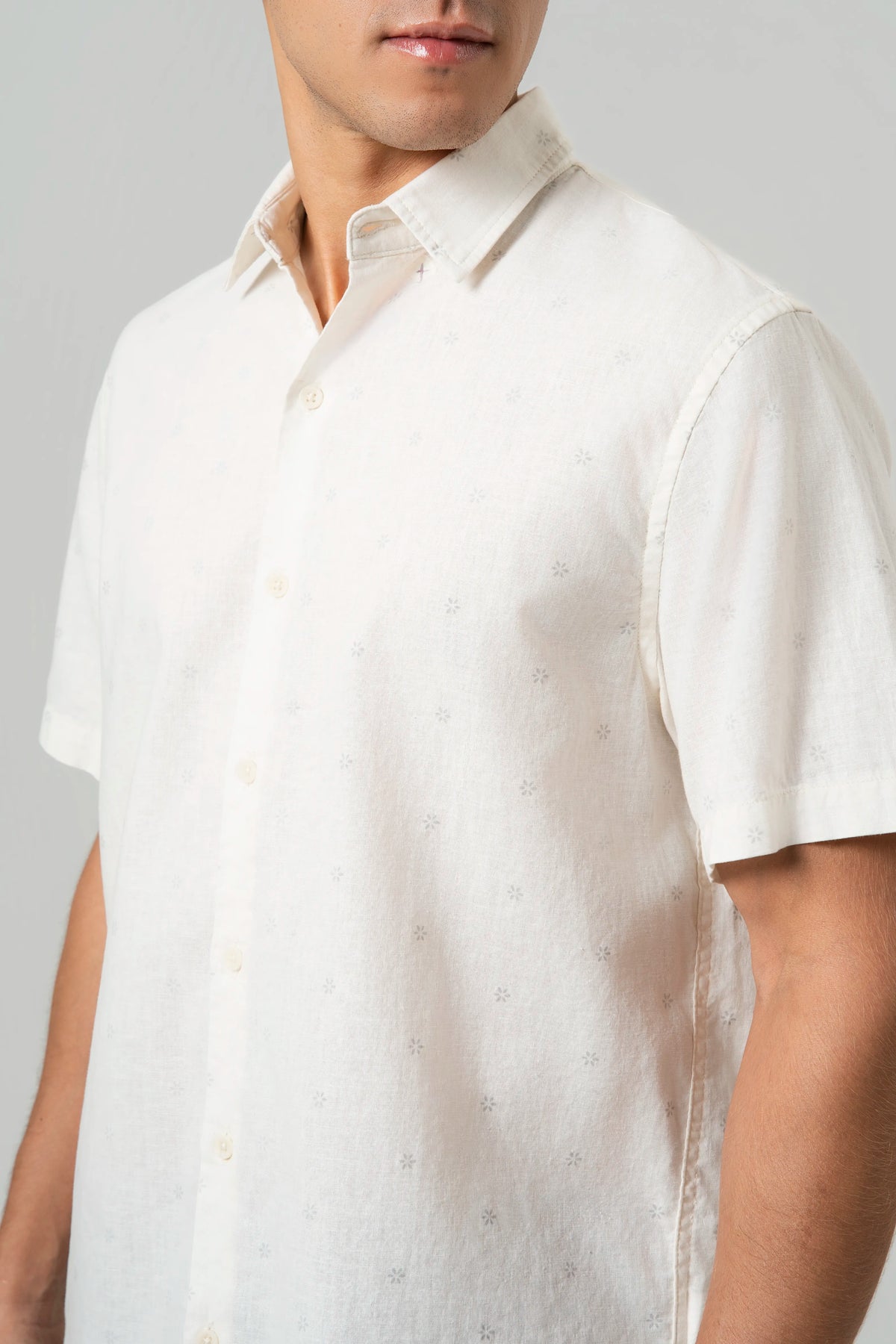 CAMISA MANGA CORTA COLOR BLANCO BLANCO