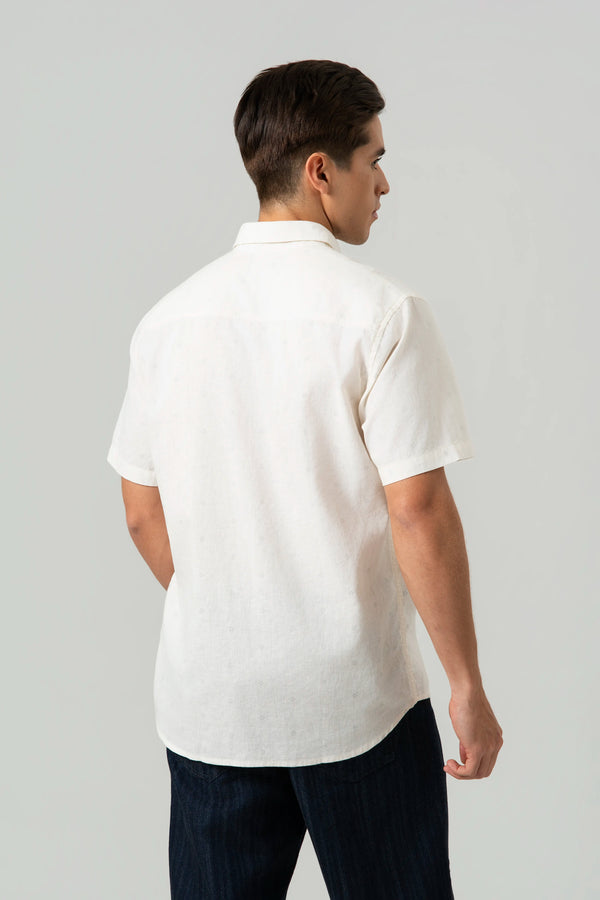 CAMISA MANGA CORTA COLOR BLANCO BLANCO