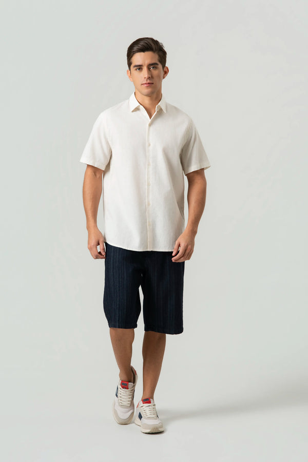 CAMISA MANGA CORTA COLOR BLANCO BLANCO