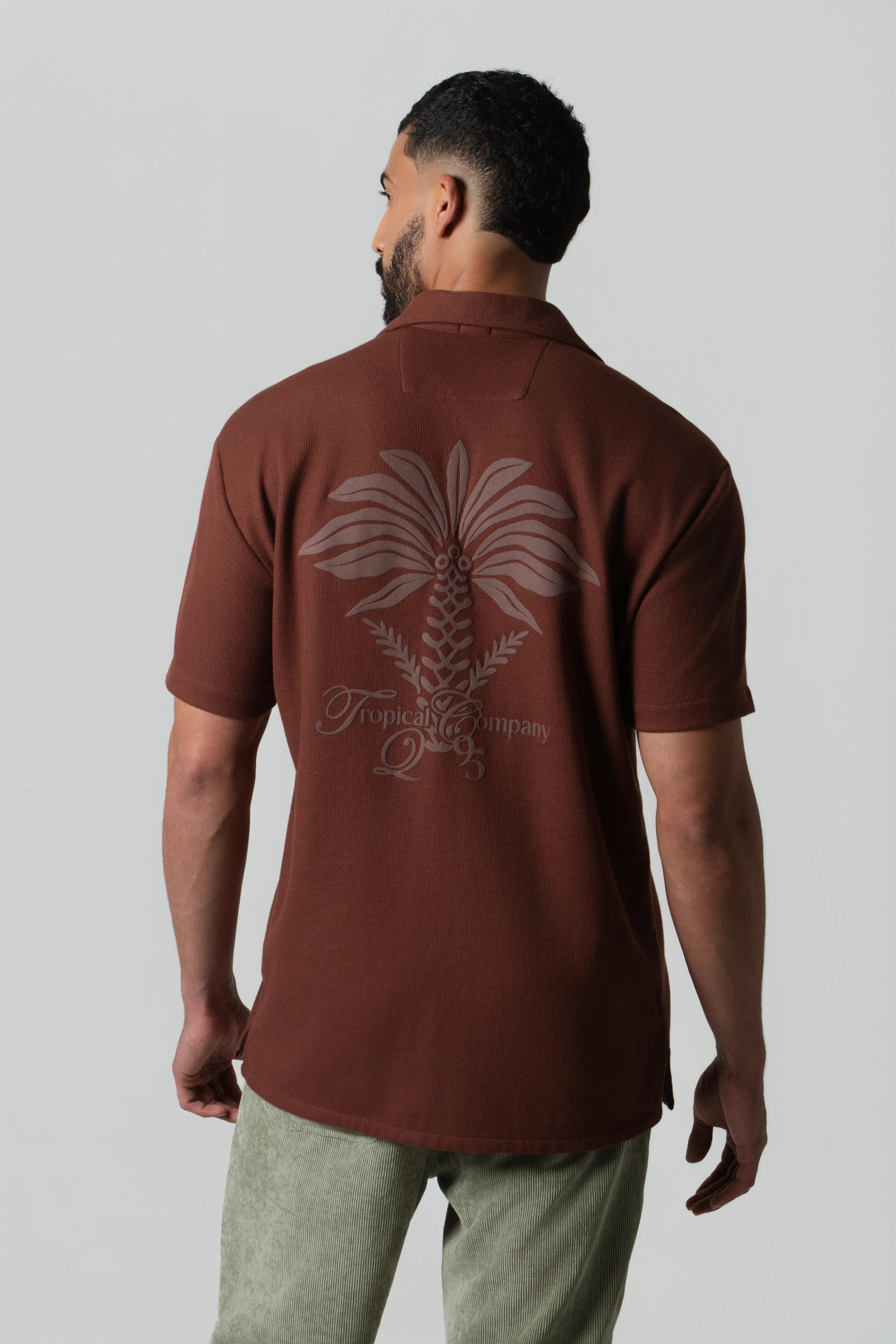 CAMISA MANGA CORTA COLOR BRUNETTE