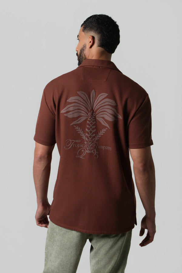 CAMISA MANGA CORTA COLOR BRUNETTE