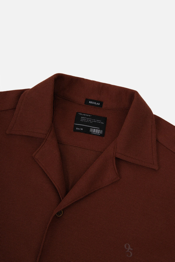 CAMISA MANGA CORTA COLOR BRUNETTE