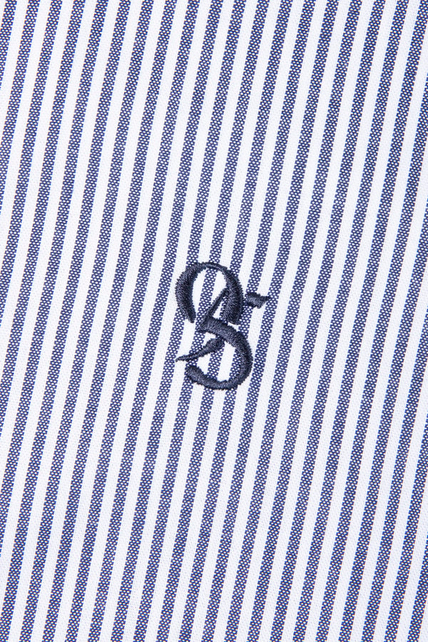 CAMISA MANGA LARGA COLOR AZUL OSCURO