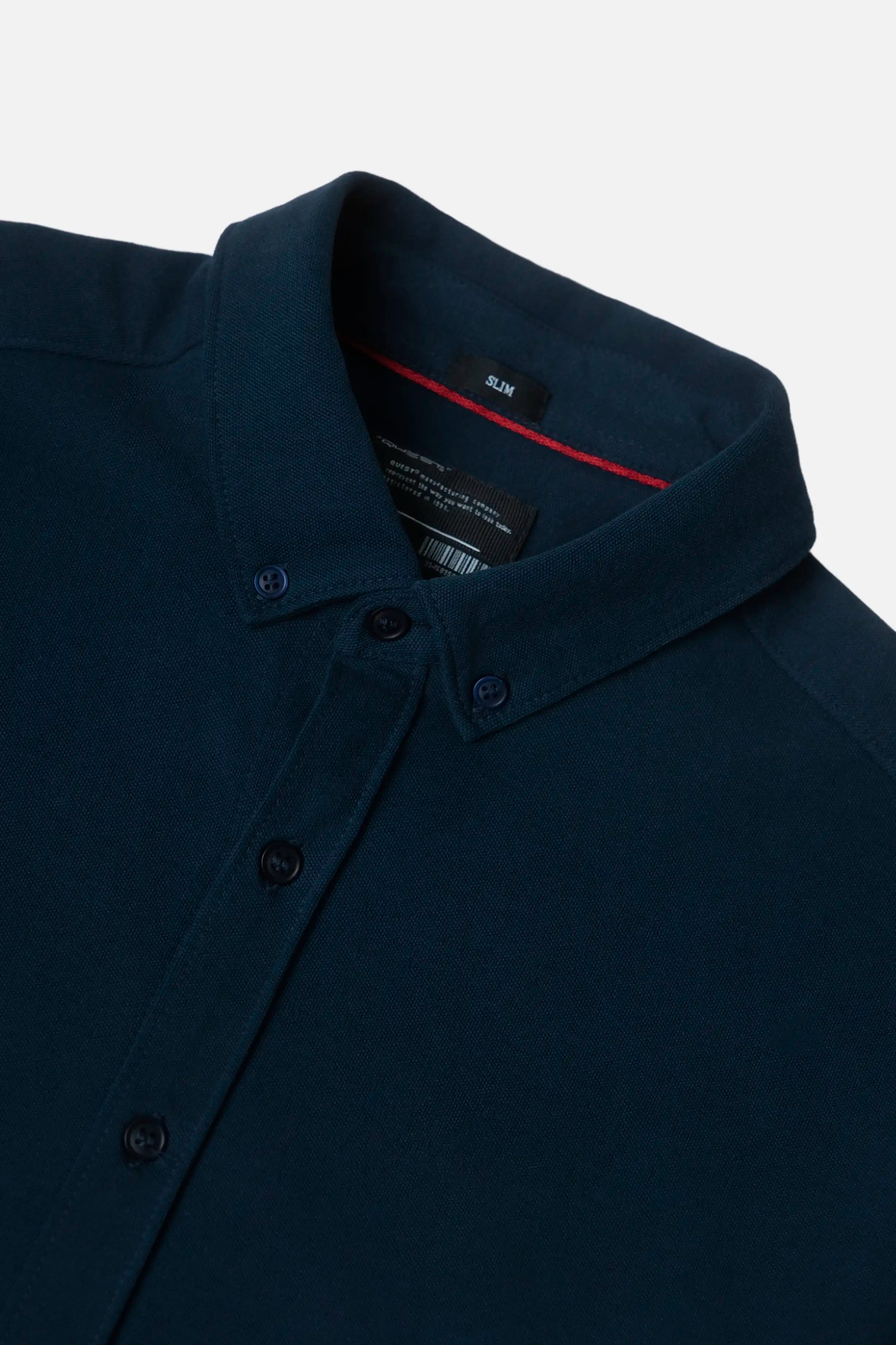 CAMISA MANGA CORTA COLOR AZUL OSCURO