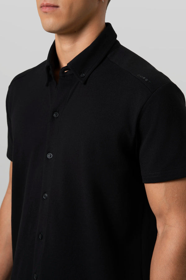 CAMISA MANGA CORTA COLOR NEGRO