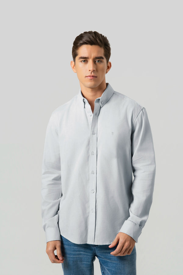 CAMISA MANGA CORTA COLOR AZUL HIELO