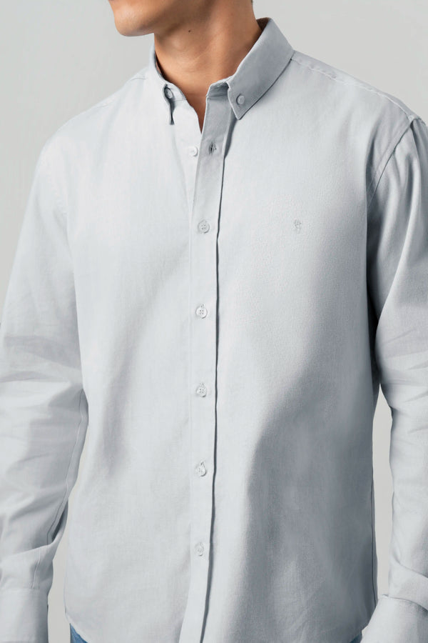 CAMISA MANGA CORTA COLOR AZUL HIELO