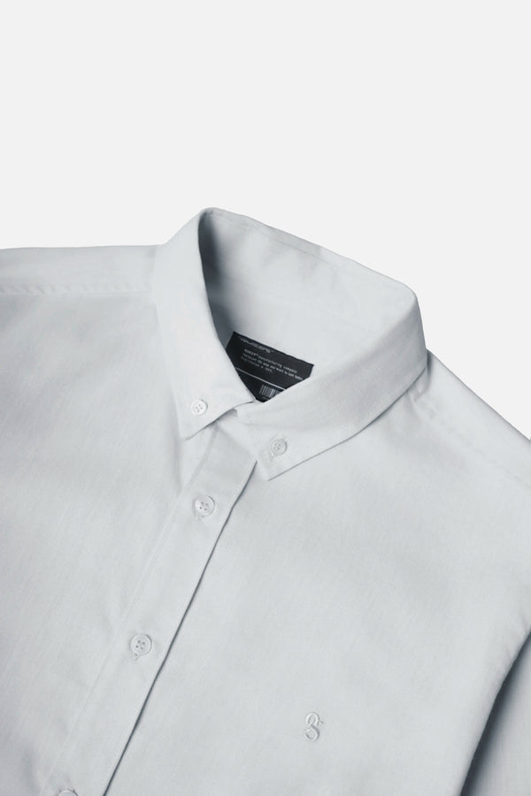 CAMISA MANGA CORTA COLOR AZUL HIELO
