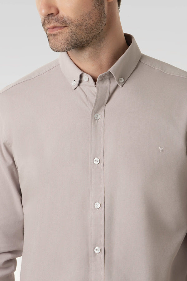 CAMISA MANGA CORTA COLOR VIOLETA ICE