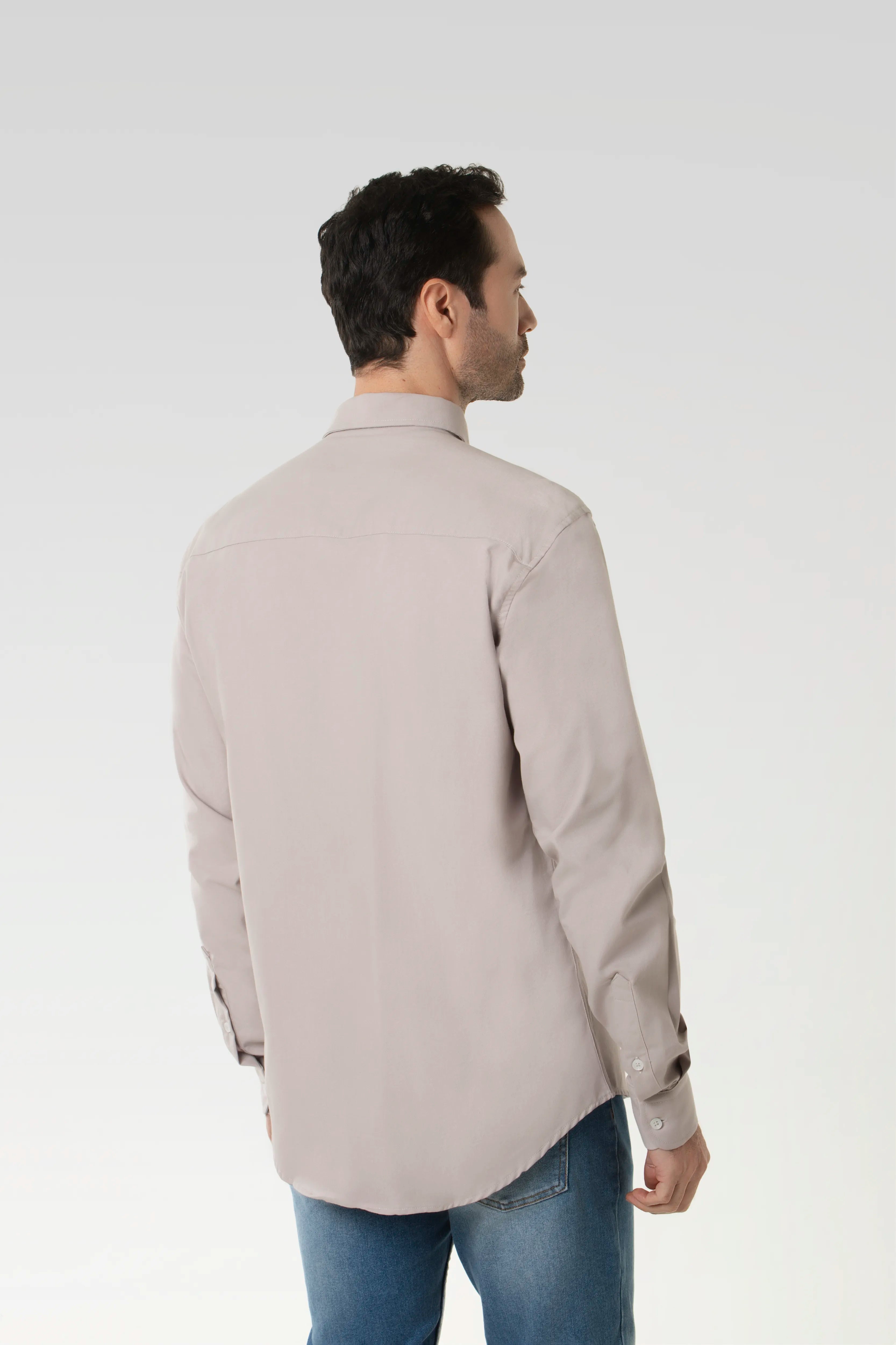 CAMISA MANGA CORTA COLOR VIOLETA ICE
