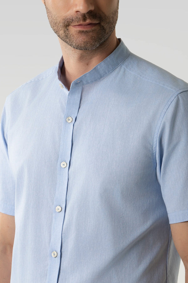 CAMISA MANGA CORTA COLOR AZUL CLARO