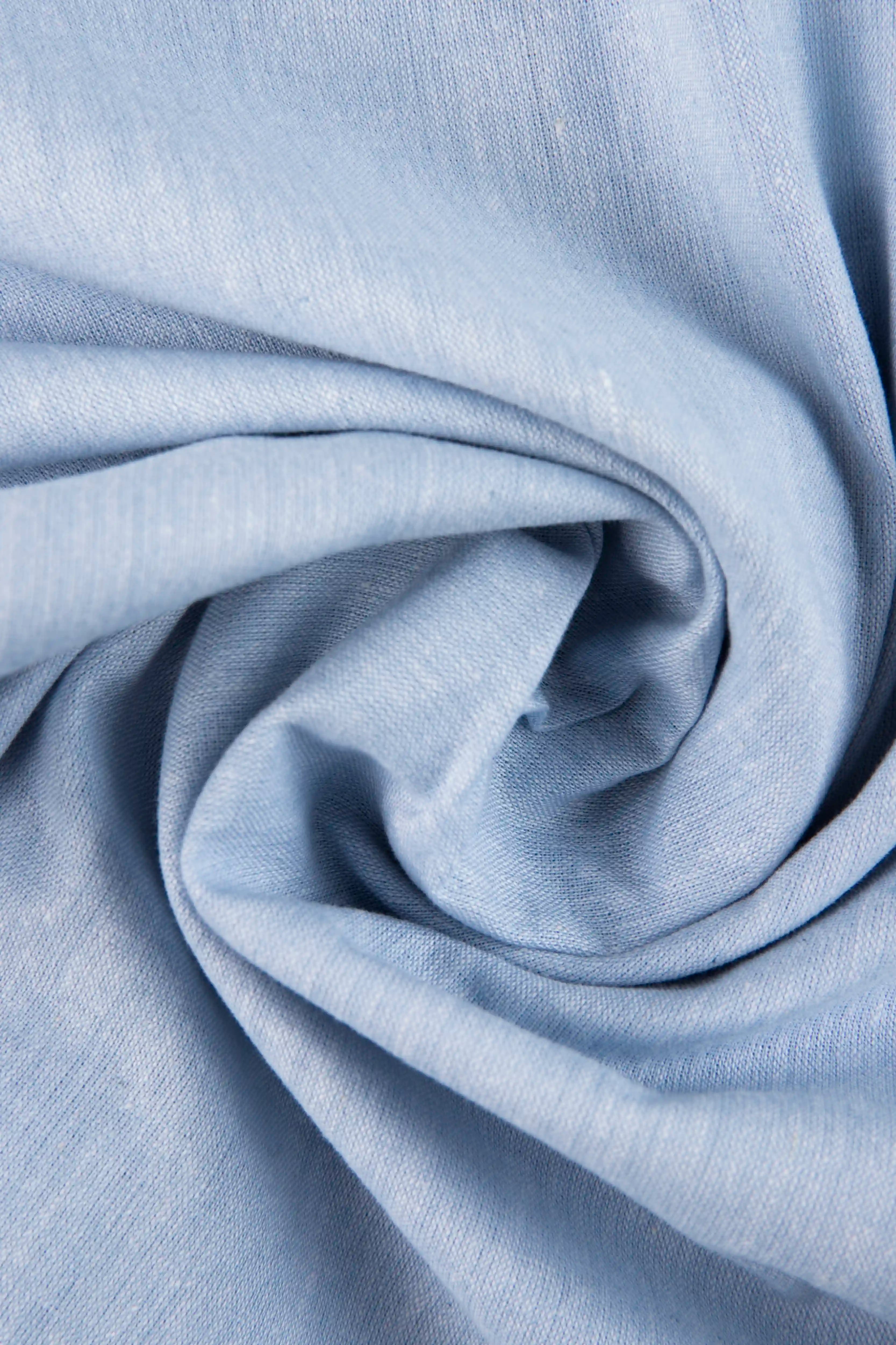 CAMISA MANGA CORTA COLOR AZUL CLARO