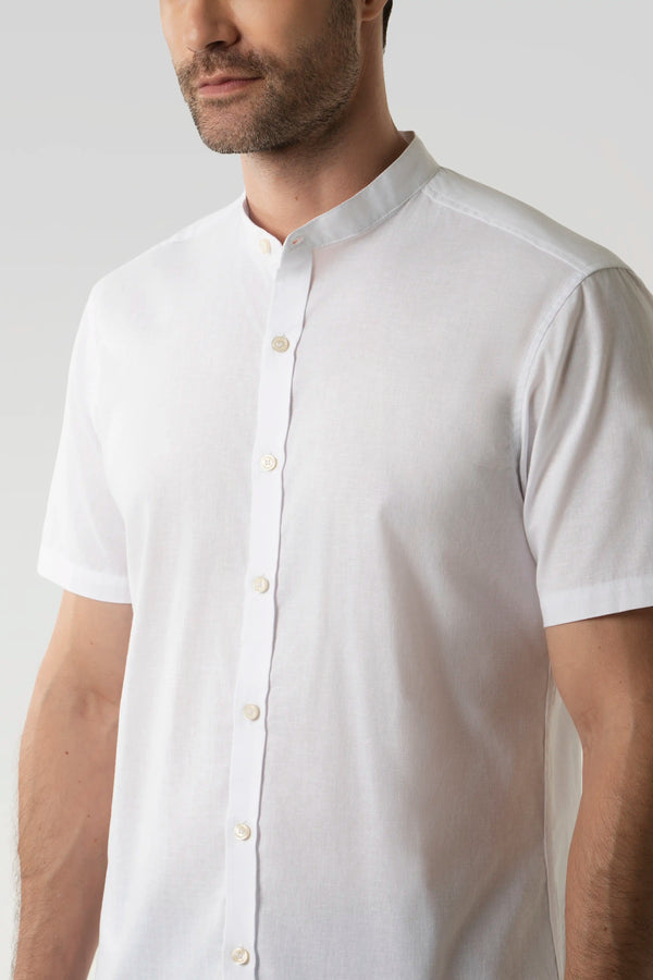 CAMISA MANGA CORTA COLOR CRUDO
