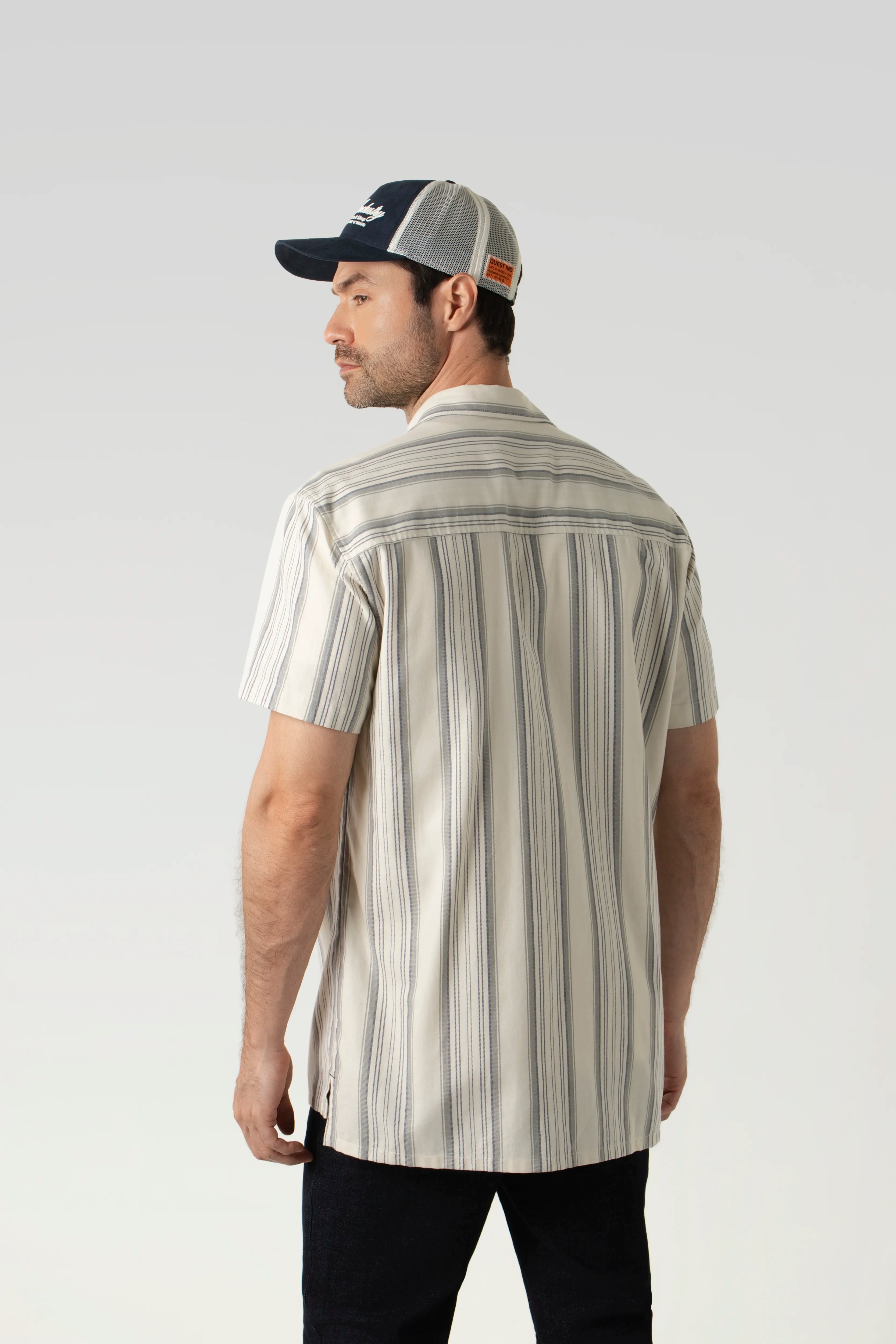 CAMISA MANGA CORTA COLOR BEIGE
