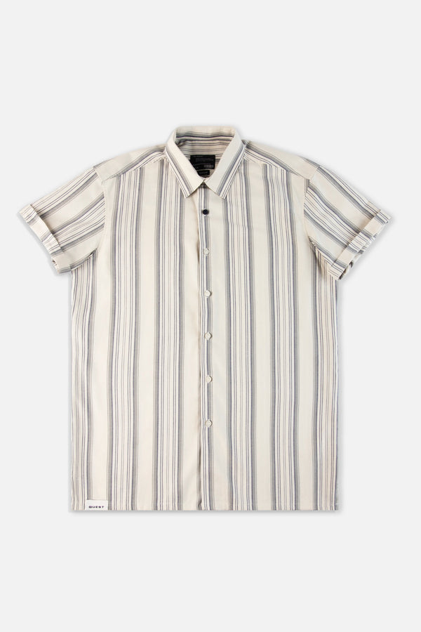 CAMISA MANGA CORTA COLOR BEIGE